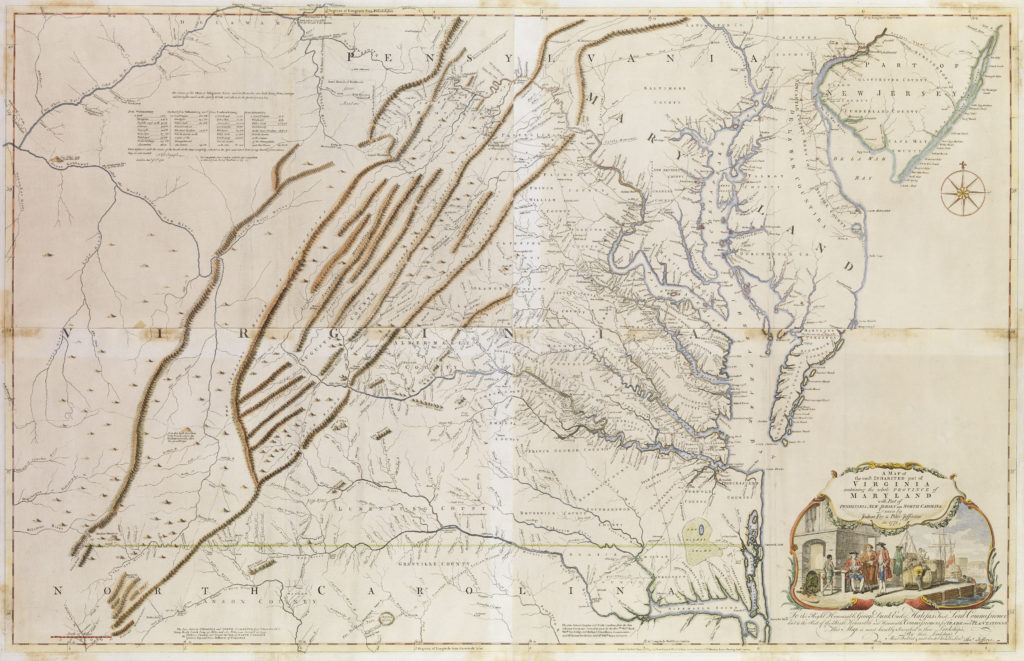 A map of the most inhabited part of Virginia A map of the most inhabited part of Virginia