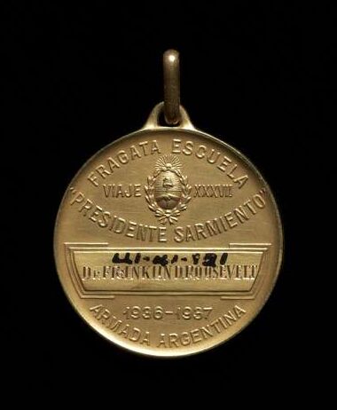 Buenos Aires - Ties that Bind Color photograph, small round gold medal with inscription